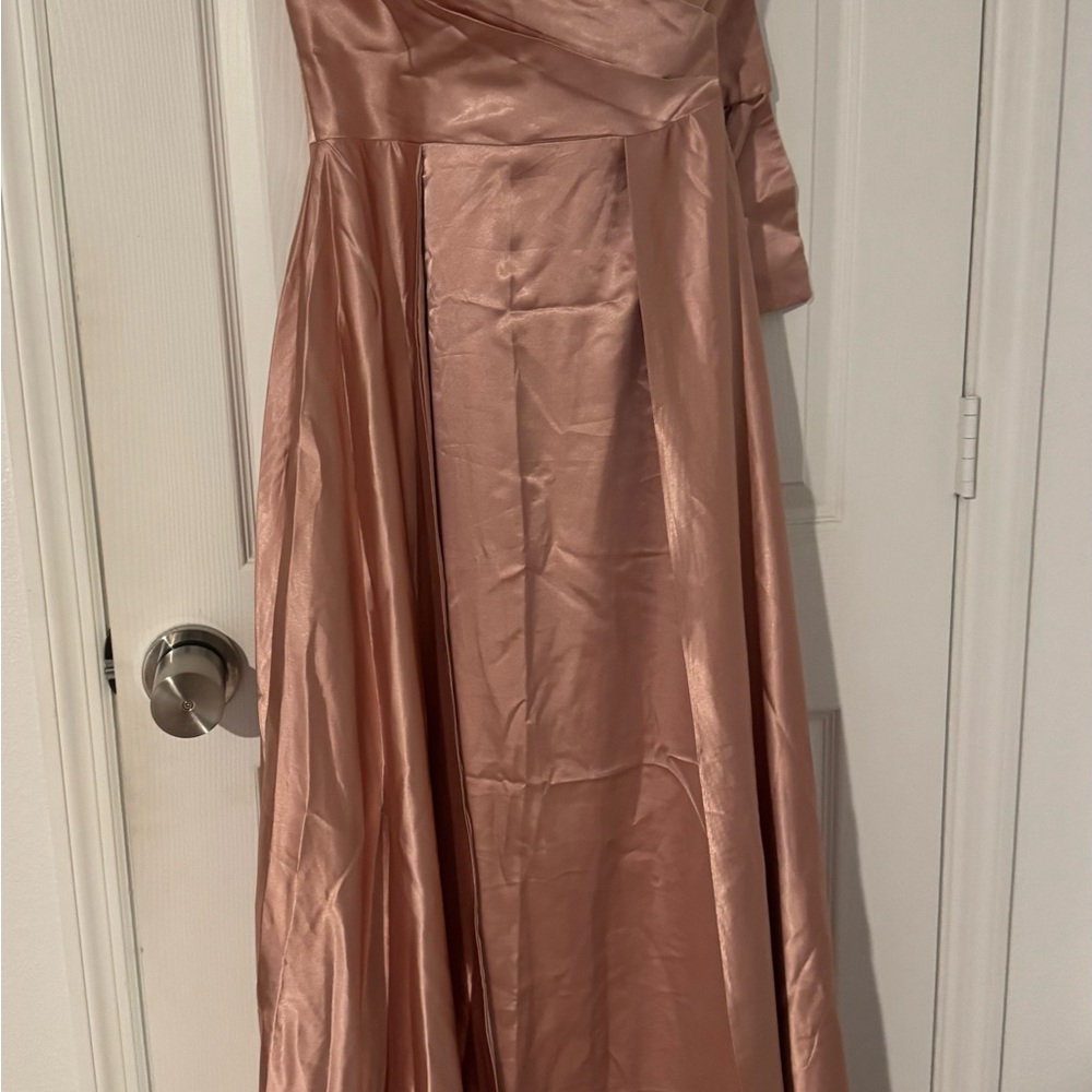 Elegant Satin Evening Gown